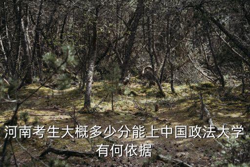 河南考生大概多少分能上中國政法大學有何依據