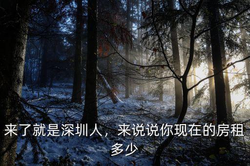 深圳關(guān)內(nèi)兩房租金多少,深圳的房租價格大概是多少