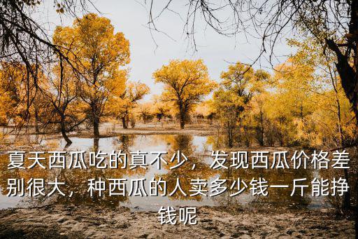 夏天西瓜吃的真不少，發現西瓜價格差別很大，種西瓜的人賣多少錢一斤能掙錢呢