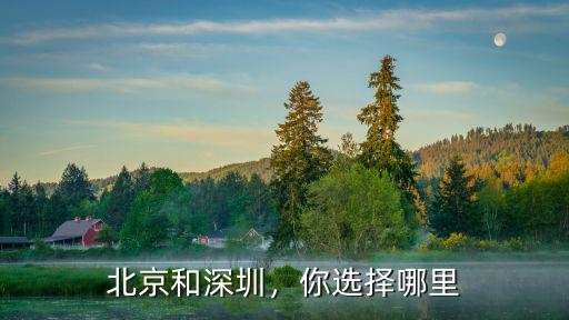 北京和深圳，你選擇哪里