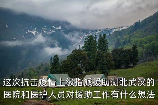 這次抗擊疫情上級指派援助湖北武漢的醫院和醫護人員對援助工作有什么想法