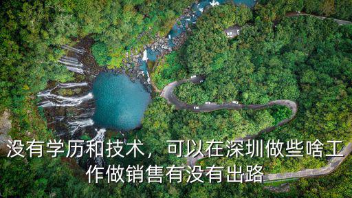 沒有學歷和技術，可以在深圳做些啥工作做銷售有沒有出路