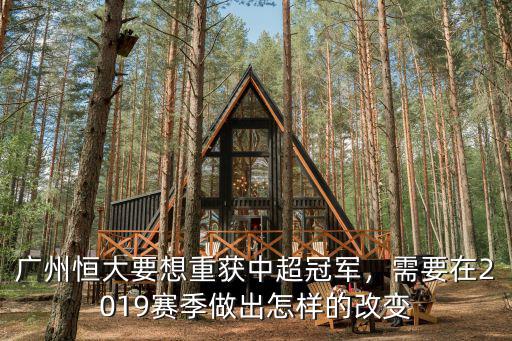 廣州恒大要想重獲中超冠軍，需要在2019賽季做出怎樣的改變