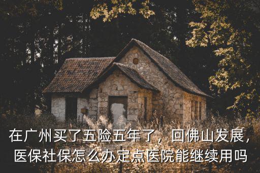 廣州社保怎么在南海用,在廣州買(mǎi)了五險(xiǎn)五年了