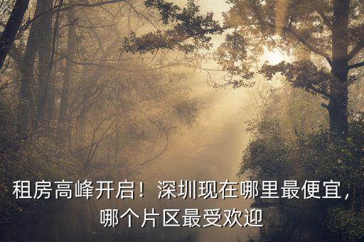 深圳郊區樓房哪里的最震撼,深圳現在哪里最便宜