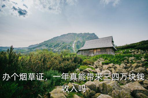 辦個煙草證，一年真能帶來三四萬塊錢收入嗎