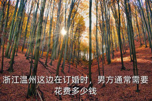 浙江溫嶺一般訂婚彩禮多少,浙江溫州這邊在訂婚時