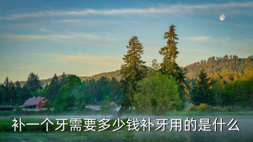 補一個牙需要多少錢補牙用的是什么