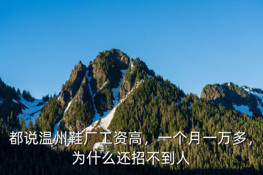 溫州做皮鞋一般多少錢一個月,一個月一萬多