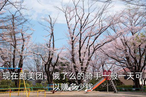 現在跑美團、餓了么的騎手一般一天可以賺多少錢