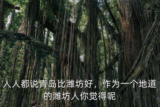 濰坊比青島差多少,人人都說青島比濰坊好