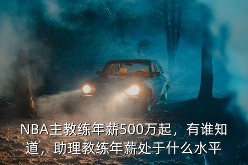 NBA主教練年薪500萬起，有誰知道，助理教練年薪處于什么水平