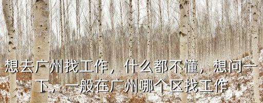 廣州南沙找工作怎么樣,想去廣州找工作