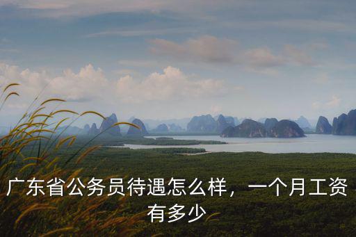 廣東省公務(wù)員待遇怎么樣，一個(gè)月工資有多少