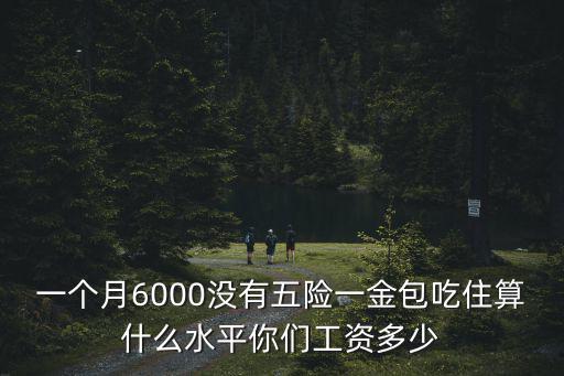 一個月6000沒有五險一金包吃住算什么水平你們工資多少