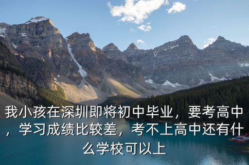 在深圳上中學(xué)沒(méi)考上高中怎么辦,深圳中考落榜怎么辦
