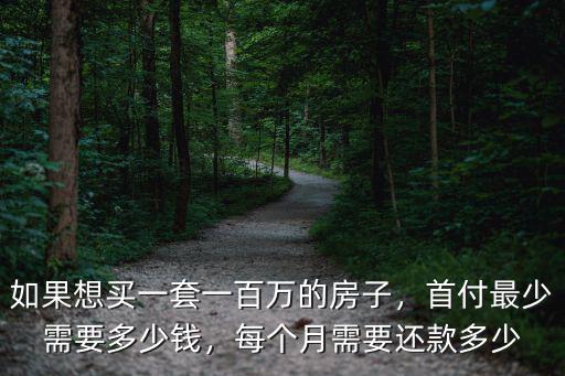 德州一百萬的房子月付要多少,每個月需要還款多少