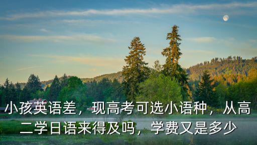 廣東高二學日語學費多少錢,從高二學日語來得及嗎