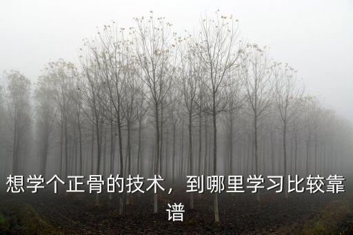 東莞哪里可以學習正骨,哪里可以學習正規正骨推拿