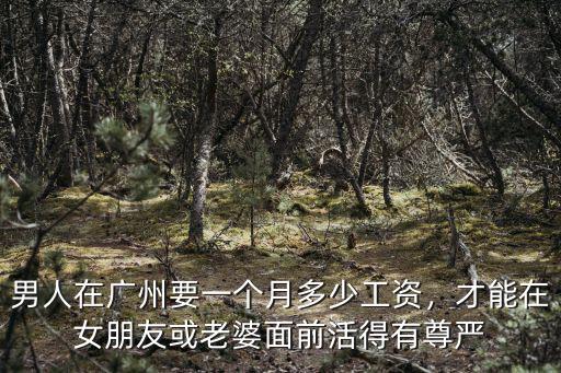 廣州單身一個(gè)月多少工資,男人在廣州要一個(gè)月多少工資