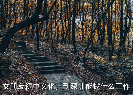 女朋友初中文化，到深圳能找什么工作