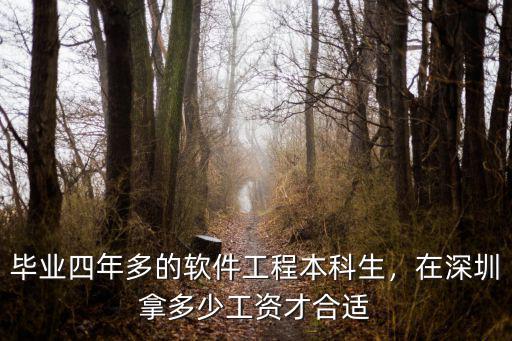 深圳工作4年多年薪多少,在深圳拿多少工資才合適