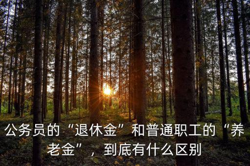 揭陽(yáng)普通職工退休金有多少,到底有什么區(qū)別