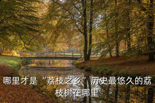 古代廣東哪里有荔枝,廣東荔枝有哪些品種