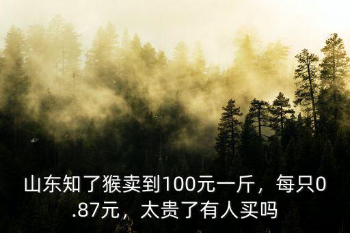 山東知了猴賣到100元一斤，每只0.87元，太貴了有人買嗎