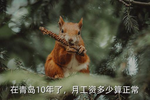 在青島10年了，月工資多少算正常
