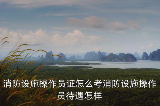 陽江哪里可以考消防設施操作員,消防設施操作員證怎么考