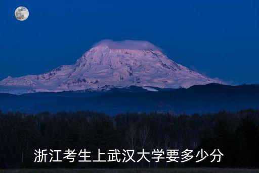 武漢大學醫學院在浙江招生多少分,多少分能上武漢大學
