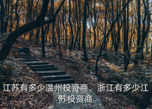 浙江有多少臺資企業(yè),江蘇有多少溫州投資商