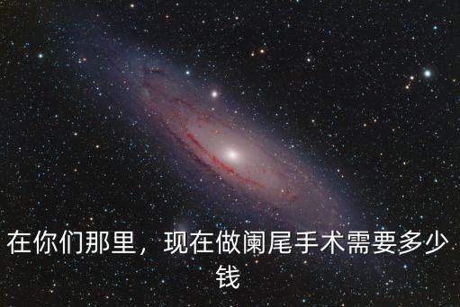 在你們那里，現在做闌尾手術需要多少錢