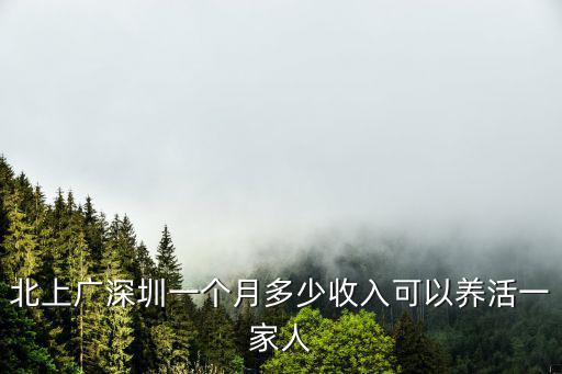 北上廣深圳一個月多少收入可以養活一家人