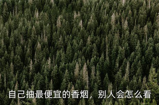 廣東最便宜煙多少錢,自己抽最便宜的香煙