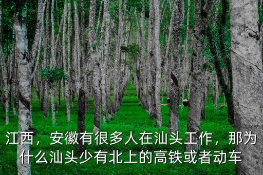 江西，安徽有很多人在汕頭工作，那為什么汕頭少有北上的高鐵或者動(dòng)車