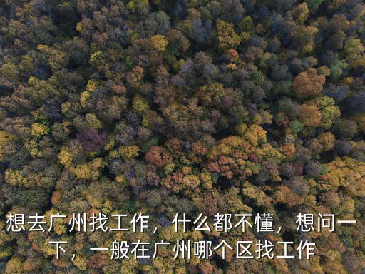 怎么能在廣州番禺找到好工作,想在廣州找工作