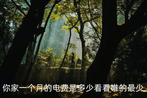 浙江一個月水電費多少,你家一個月的電費是多少