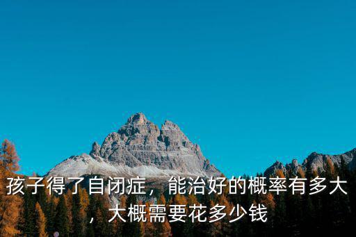 泰安治療兒童自閉癥多少錢,3歲兒童自閉癥