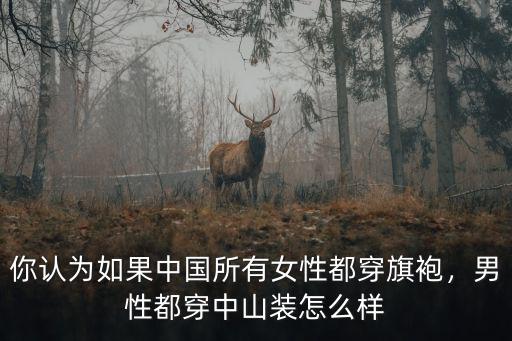 你認(rèn)為如果中國所有女性都穿旗袍，男性都穿中山裝怎么樣