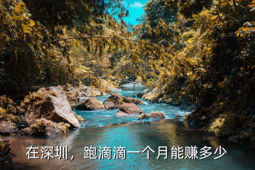 在深圳，跑滴滴一個月能賺多少