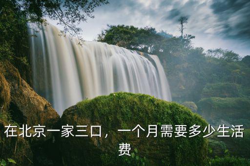 在北京一家三口，一個月需要多少生活費