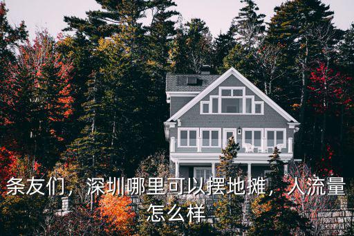 條友們，深圳哪里可以擺地攤，人流量怎么樣