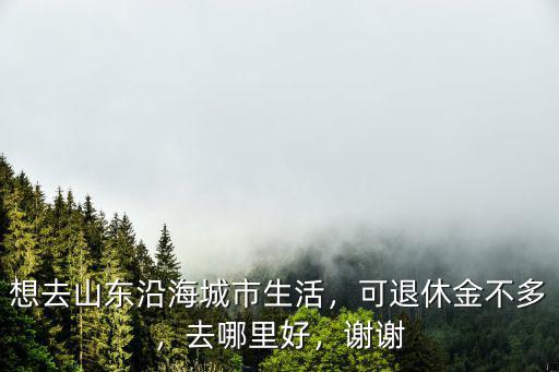 想去山東沿海城市生活，可退休金不多，去哪里好，謝謝