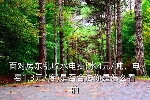 面對房東亂收水電費(水4元/噸，電費1.3元/度)是否合法你是怎么看的