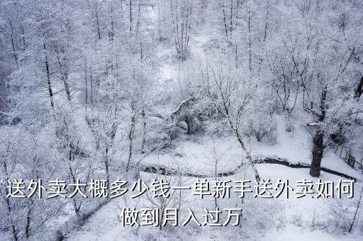 廣州外賣騎手有多少錢一單,一個月多少錢