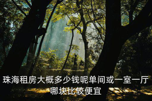珠海南屏電梯房單間多少錢租金,珠海租房大概多少錢呢