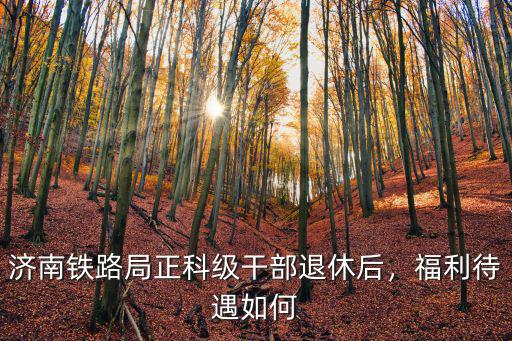 濟南鐵路局正科級干部退休后，福利待遇如何