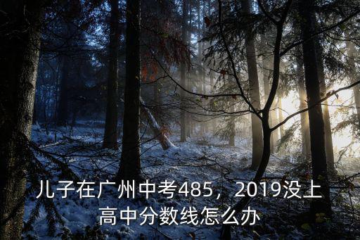 廣州沒考上高中怎么才能讀,兒子在廣州中考485